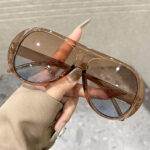 Transparent tea frame blue film