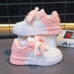 Women's Gradient Platform Casual Sneakers College Style Flat Running Shoes