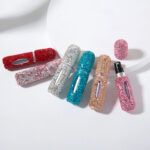 5ml Diamond-Inlaid Bottom-Fill Perfume Atomizer  Portable Refillable Spray Bottle with Visual Window - Image 3