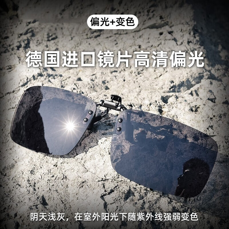 O1CN01Pekf3t1FBgmkEKnhs_2200876340449-0-cib.jpg Color Change Day And Night Dual-Purpose Intelligent Polarization Clip Sunglasses For Men And Women Myopia Can Be Worn To Turn Night Vision Driving Sunglasses - Image 1