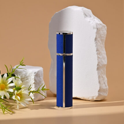 10ml; dark blue; PU skin + electrochemical aluminum nozzle + glass liner