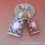 Two-Tone Minimalist Mesh Perfume Bottle Set Portable Refillable Travel Spray Bottles - Image 3