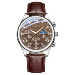 Men's Business Quartz Watch Classic Chronograph Style Dial & Stainless Steel Strap - Image 5