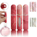5ml Marble Print Bottom-Fill Perfume Atomizer  Luxury Portable Travel Refillable Spray Bottle - Image 3