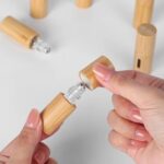 5ml & 10ml Bamboo Essential Oil Bottles Refillable Fine Mist Spray & Roll-On Vial For DIY Fragrance - Image 4