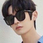 Korean Black-Frame Sunglasses For Men Sunscreen Seaside Driving UV Protection Round Face Slimming Sunglasses INS Wholesale - Image 3