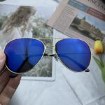 Gold frame ice blue