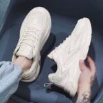 Men's Shoes Summer New Breathable Mesh Shoes Men's Sneakers Korean Version Versatile Little White Shoes Thickness Running Casual Shoes