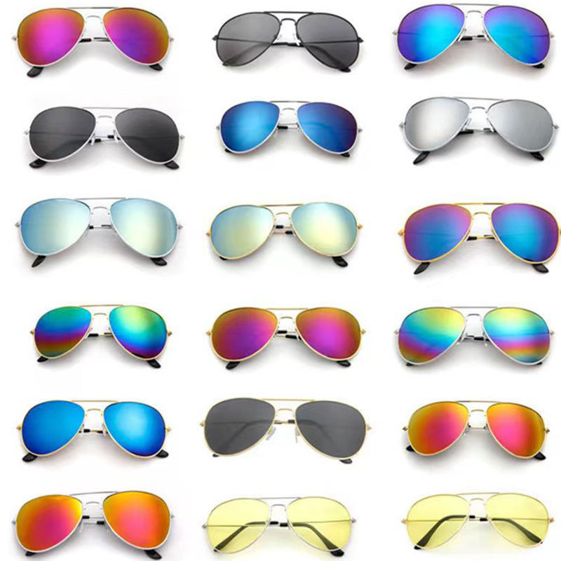 O1CN01SrPhle1MCnCIGyKuQ_2221139751399-0-cib.jpg Classic Double Beam 3026 Toad Glasses Sunglasses Driving Fishing Sunglasses Color Film Fashion Aviator Glasses - Image 1