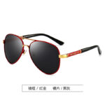 Red gold frame black gray piece