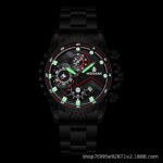 New Black Warrior Watch Men's Automatic Non-Mechanical Genuine Waterproof Luminous Calendar - Image 2