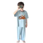 Children's SuitsNew Modal LoungewearQuarter-Sleeve PajamasBoysGirlsThin, Breathable, Summer Air-Conditioned Clothes - Image 5