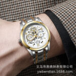 Men's Light Luxury Skeleton Quartz Watch Luminous Hands, Waterproof & Roman Dial - Image 3