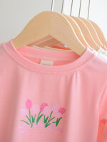 Girls' Thin Long-Sleeve Base T-Shirt Spring/Autumn Trendy Inner Top for Babies & Little Girls - Image 3