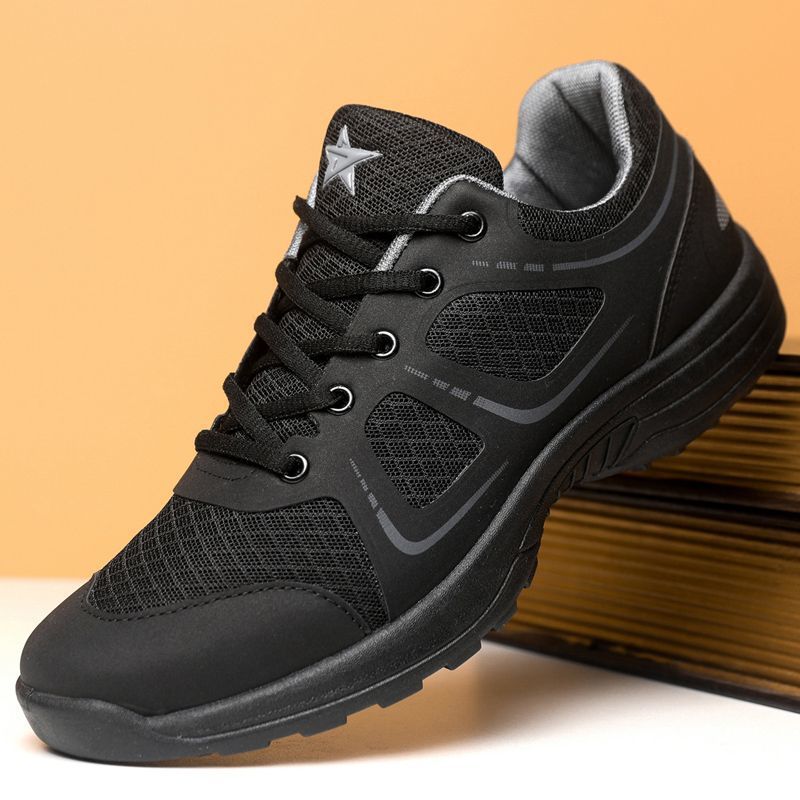 O1CN01Vl96me1v5vlZQYCon_2217029686122-0-cib.jpg Ultra-Light Breathable Training Shoes Summer Black Wear-Resistant Running Sneakers - Image 1
