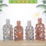 Two-Tone Minimalist Mesh Perfume Bottle Set Portable Refillable Travel Spray Bottles