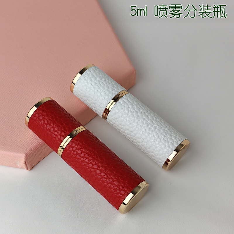 O1CN01Xl4MmV24e7ktU6Y8Z_1002587415-0-cib-1.jpg Pebbled leather perfume bottle 5-6ML direct filling head quick dispensing - Image 1