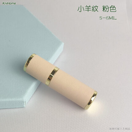 5ML gold shell; Lamb stripe pink; Zinc alloy veneer + inner glass bottle