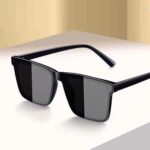 Square Sunglasses Men's New High-End Sunscreen UV Protection Men's Flat Sunglasses For Driving - Image 3