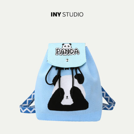 [Backpack Adjustable Flap Style] Color-block Eye Cover Sky Blue 52002