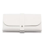 White button leather box