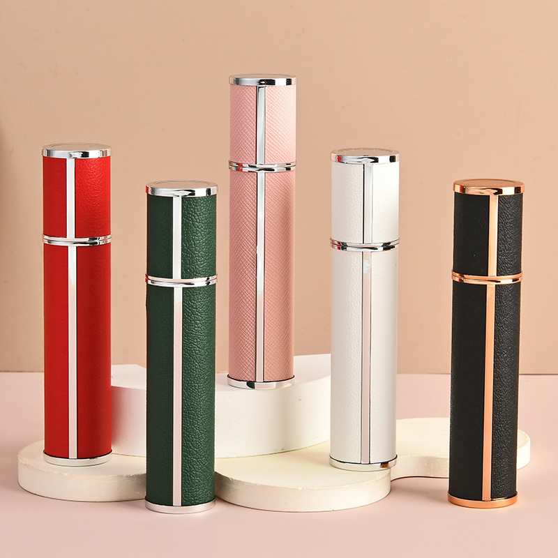 O1CN01b06tQX2L2QkW5hqQ6_2213223029634-0-cib.jpg 10ml High-End Leather Perfume Atomizer Exquisite Portable Refillable Travel Spray Bottle - Image 1