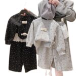 2026 spring new Korean version of baby girls, medium and large children's suits, autumn clothes, children's sweatshirts, two-piece autumn set - Image 5