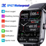 F57L 1.91" HD Smartwatch Heart Rate, Blood Pressure & Blood Oxygen Monitor and Walking Count