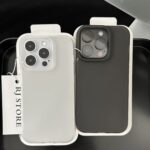 Matte Frosted Large Camera Hole Phone Case Simple Soft TPU Cover for iPhone 15 Pro Max, 14, 13, 12, & 11