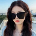 GM Sunglasses Women's High-End Sense Internet Celebrities Large Frames Big Faces Thin Little Red Book Same Versatile Anti-Ultraviolet Sunglasses - Image 4