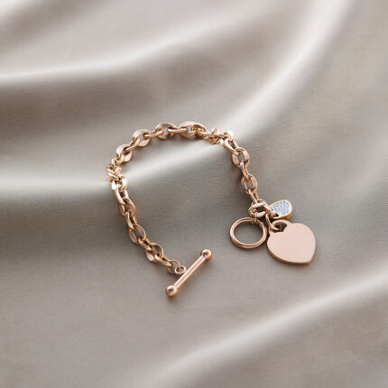 OT buckle love rose gold