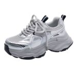 Lightweight Mesh Chunky Dad Sneakers  Breathable Platform Athleisure Shoes For Summer Women - Image 5