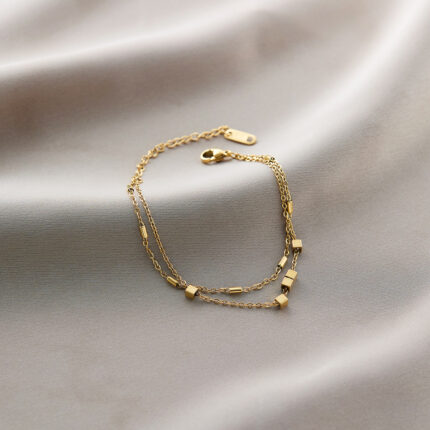 Double small square gold
