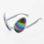 Alien silver-framed multicolored piece