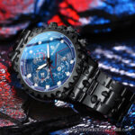 New Black Warrior Watch Men's Automatic Non-Mechanical Genuine Waterproof Luminous Calendar - Image 4