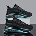 Spring 2025 New Men's Shoes Flying Woven Mesh Breathable Sneakers Casual Shoes Air Cushion Shock-absorbing heightened running shoes