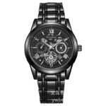 Men's Light Luxury Skeleton Quartz Watch Luminous Hands, Waterproof & Roman Dial - Image 5