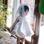 Girls' Lace & Mesh Puffy Princess Dress  One-Year-Old Birthday & Special Event Gown - Image 3