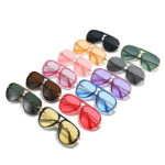 1707 Cross-Border New Dual-Beam Sunglasses For Men And Women Western Fashion Toad Glasses Xiaohongshu Style Driving Sunglasses - Image 4