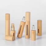 5ml & 10ml Bamboo Essential Oil Bottles Refillable Fine Mist Spray & Roll-On Vial For DIY Fragrance - Image 2