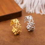 European and American hand accessories, cross-border stainless steel gold moon star ladies' rings, exaggerated, fashionable, and high-end rings - Image 3