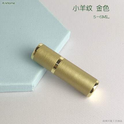 5ML gold shell; Little Sheep Pattern Gold; Zinc alloy veneer + inner glass bottle