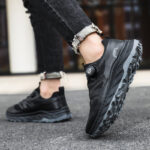 Men's Shoes Spring And Summer 2026 New Lace-Free Shoe Laces Adult Casual Sneakers Swivel Button Running Dad Trendy Shoes - Image 4