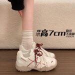 Korean Style Thick-Sole German Army Trainer Sneakers For Women - Image 3