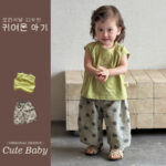 Boys' Korean style stylish sleeveless T-shirt set, 26 summer tank top, casual polka dot wide-leg pants, pure cotton clothing - Image 3