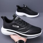 Men's Lightweight Mesh Running Shoes Breathable, Shock-Absorbing & Comfortable Soft Sole Sneakers (Plus Sizes) - Image 2