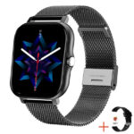Black steel strap   silicone strap