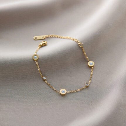 Roman drill bean chain gold