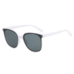 vertical two point white frame gray sheet