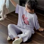 Children's SuitsNew Modal LoungewearQuarter-Sleeve PajamasBoysGirlsThin, Breathable, Summer Air-Conditioned Clothes - Image 3